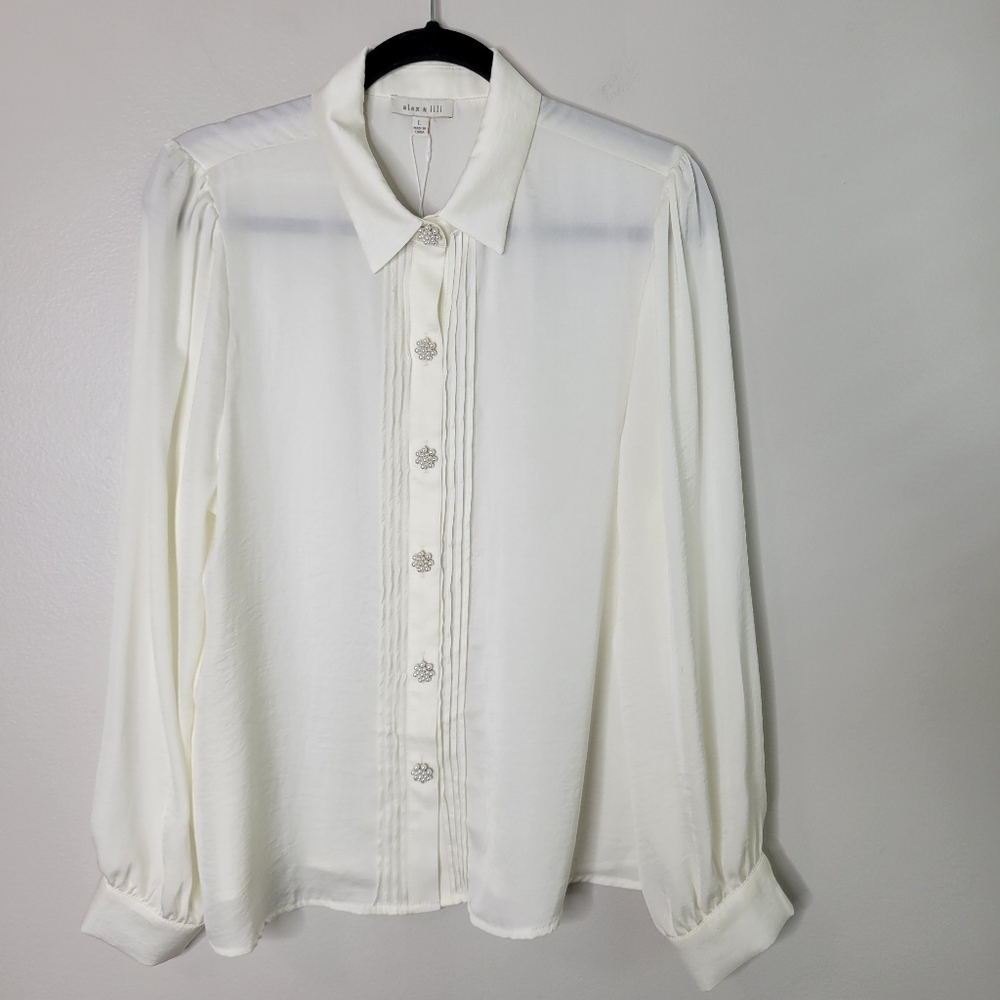 Alex & Lili Satin Blouse